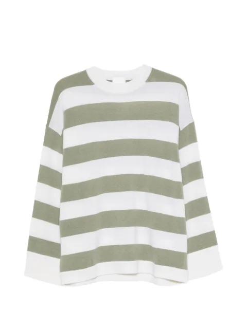 Allude suéter con motivo de rayas horizontales