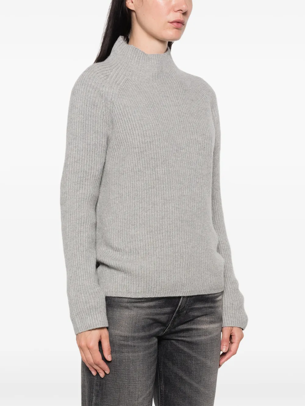 'S Max Mara Ribgebreide trui met raglan mouwen Grijs