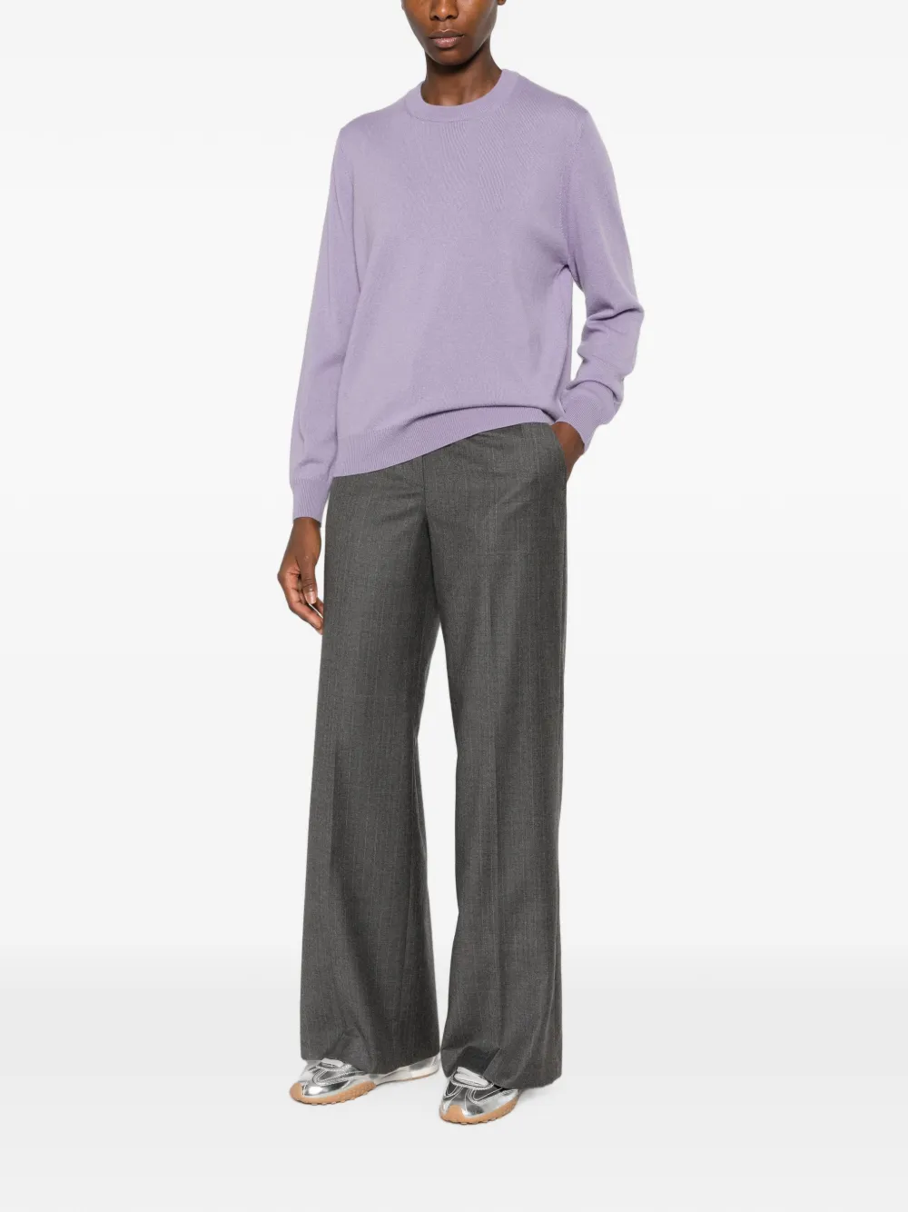 Allude Trui met hoge hals Paars