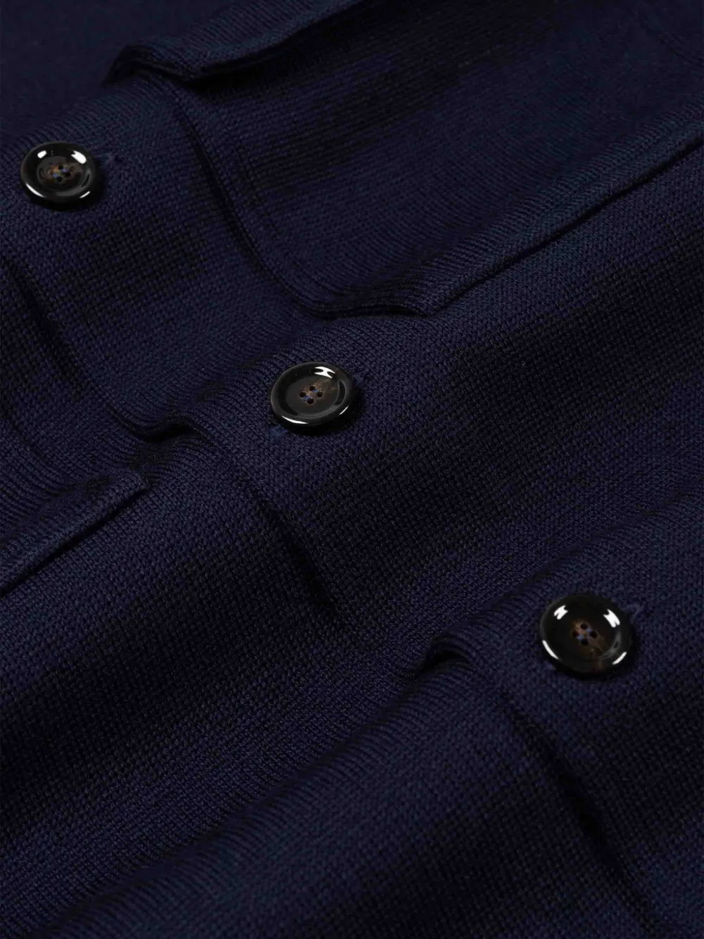Lardini Button-up vest met gebreide afwerking Blauw