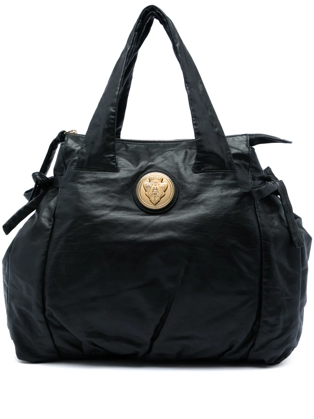 Gucci Pre-Owned 2016-2026 Large Calfskin Hysteria tote bag - Nero