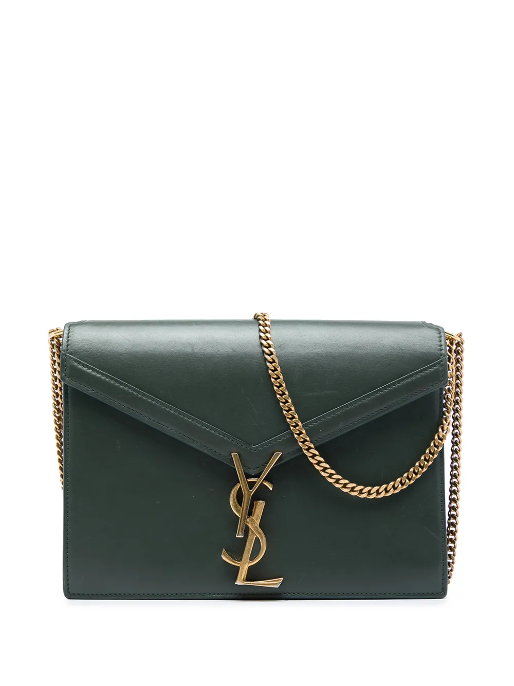 Saint Laurent Pre-Owned 2018 Smooth Calfskin Monogram Cassandra Clasp Bag shoulder bag - Grün
