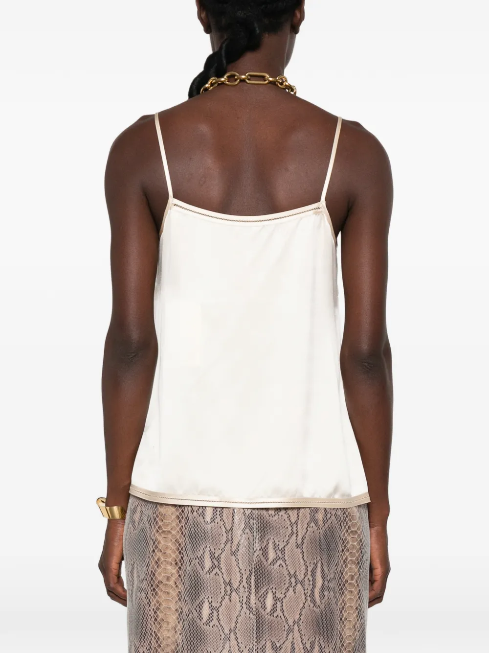 JOSEPH Top met spaghettibandjes Beige