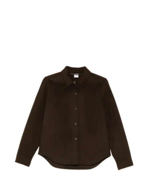 ASPESI press-stud curved-hem shirt