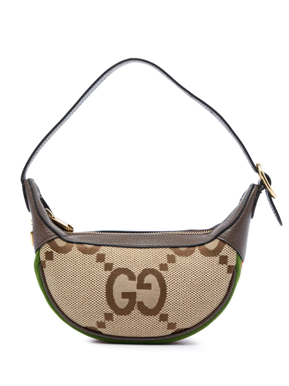Gucci Pre-Owned 2016-2026 Mini Jumbo GG Canvas Web Ophidia shoulder bag - Toni neutri