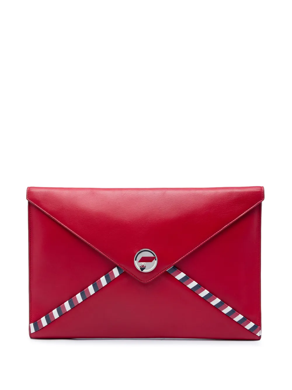 CHANEL Pre-Owned Clutch Airlines Envelope in pelle di agnello 2016-2017 - Rosso