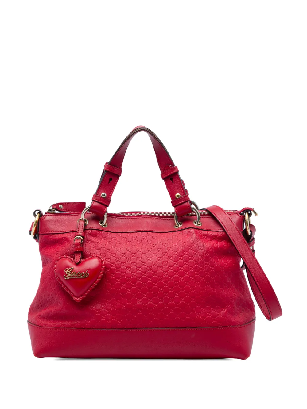 Gucci Pre-Owned 2016-2026 Microguccissima Valentine satchel - Rosso