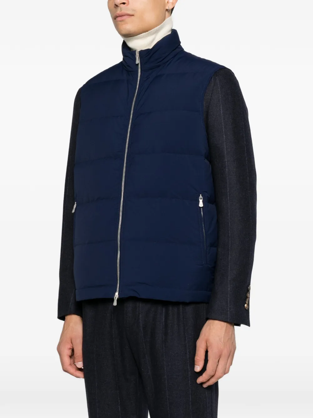 Eleventy padded gilet Blauw