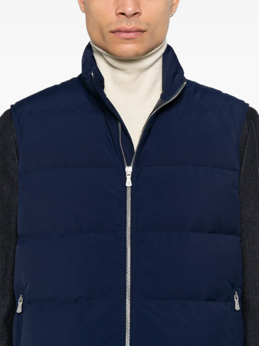 Eleventy padded gilet Blauw