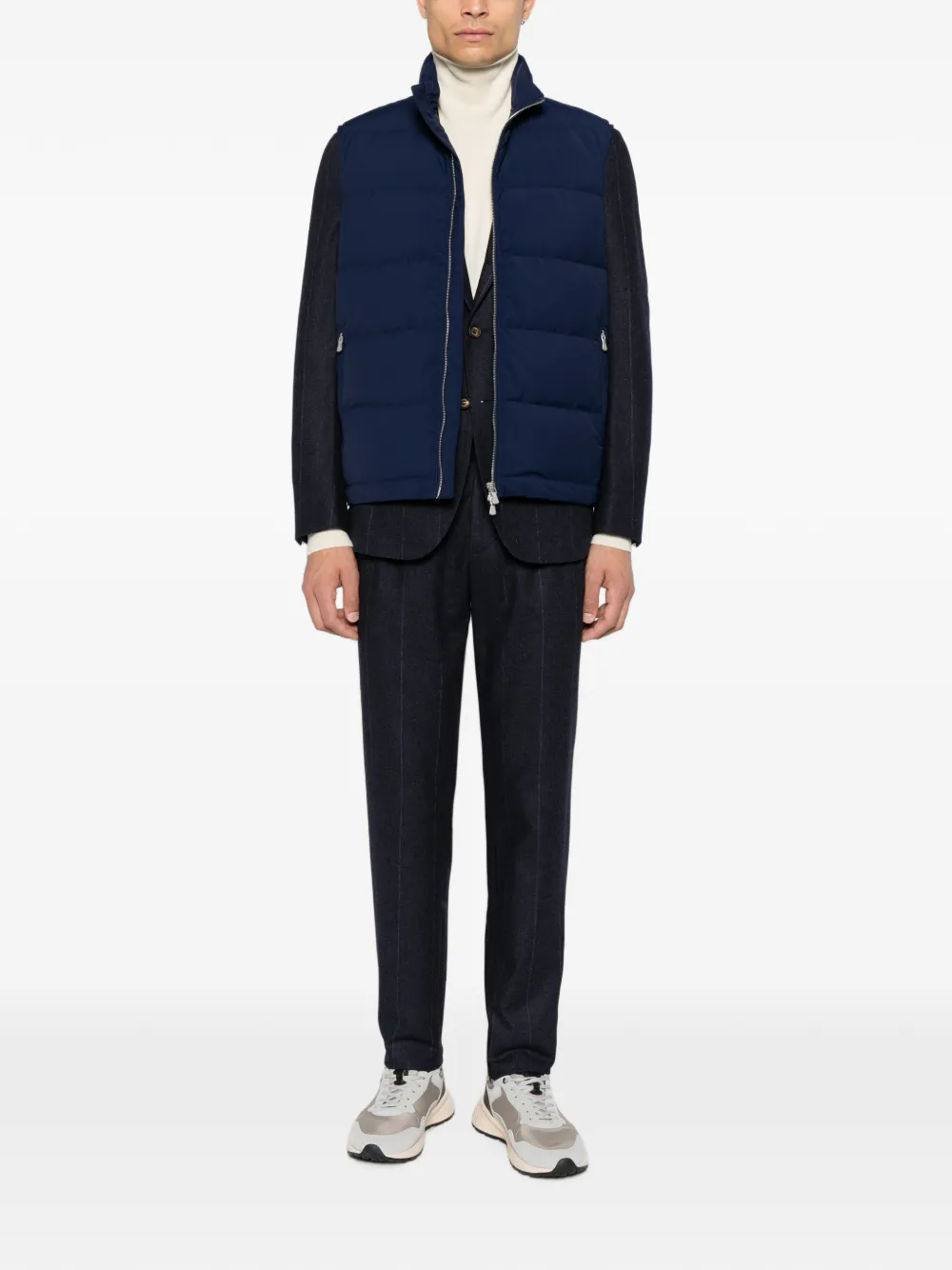 Eleventy padded gilet Blauw