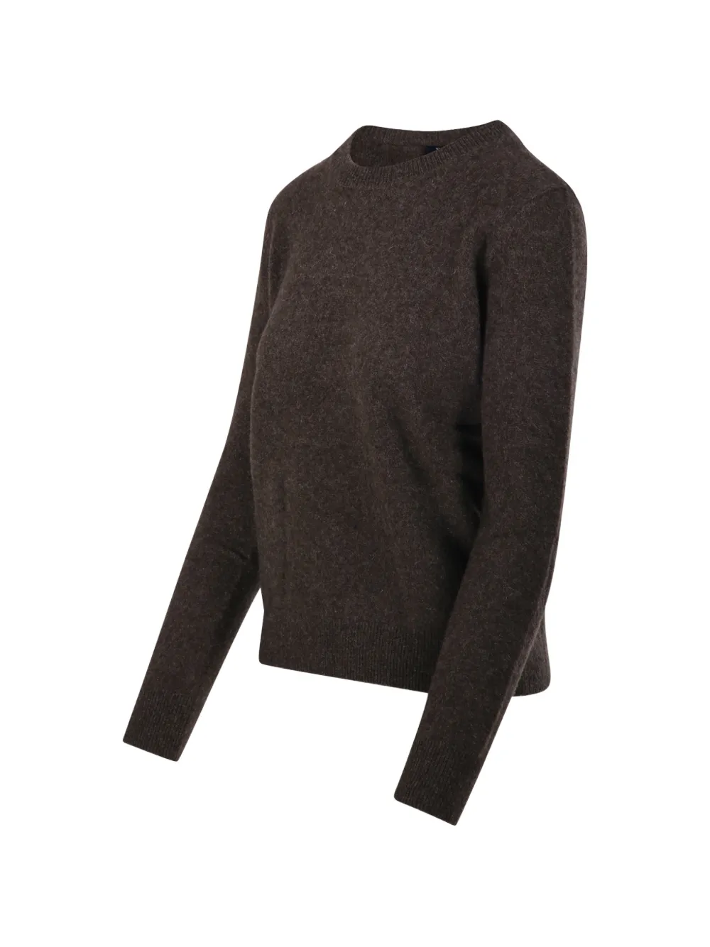 'S Max Mara Trui met geborduurd logo en elleboogpatch Bruin