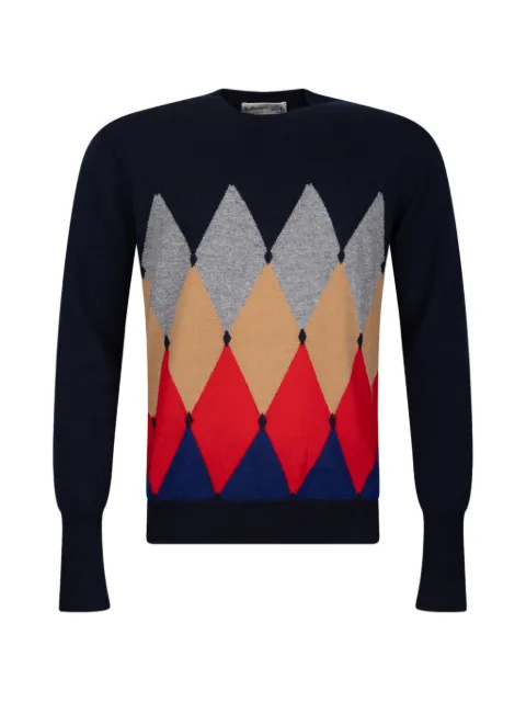 Ballantyne argyle cashmere sweater