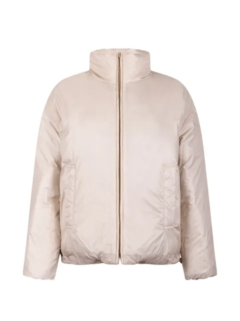Max Mara plumífero corto reversible de cachemira - albino