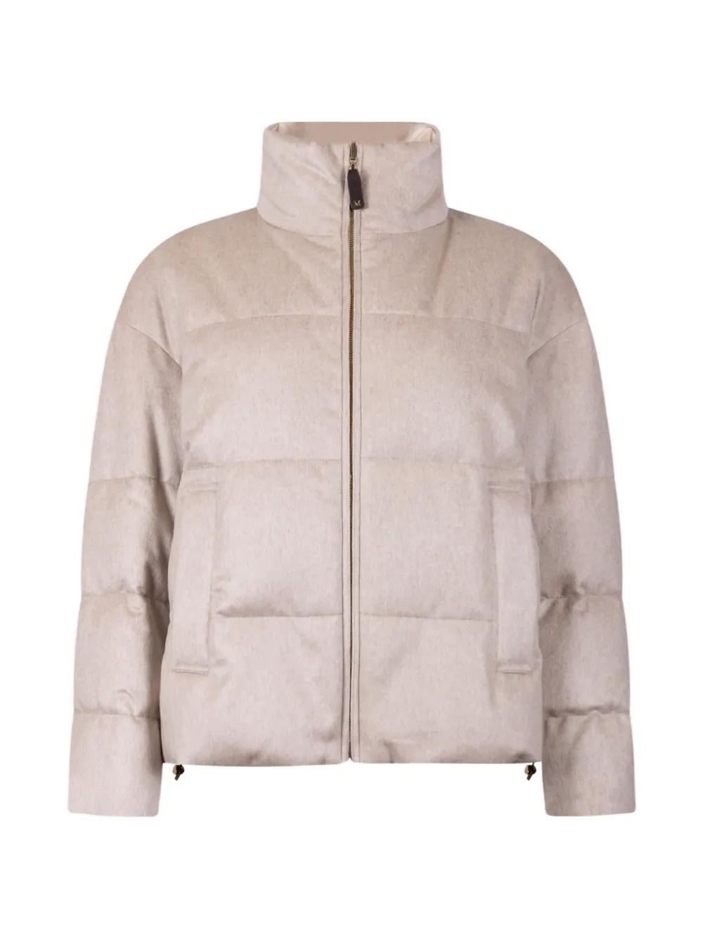 Max Mara Omkeerbaar kasjmier donsjack Beige