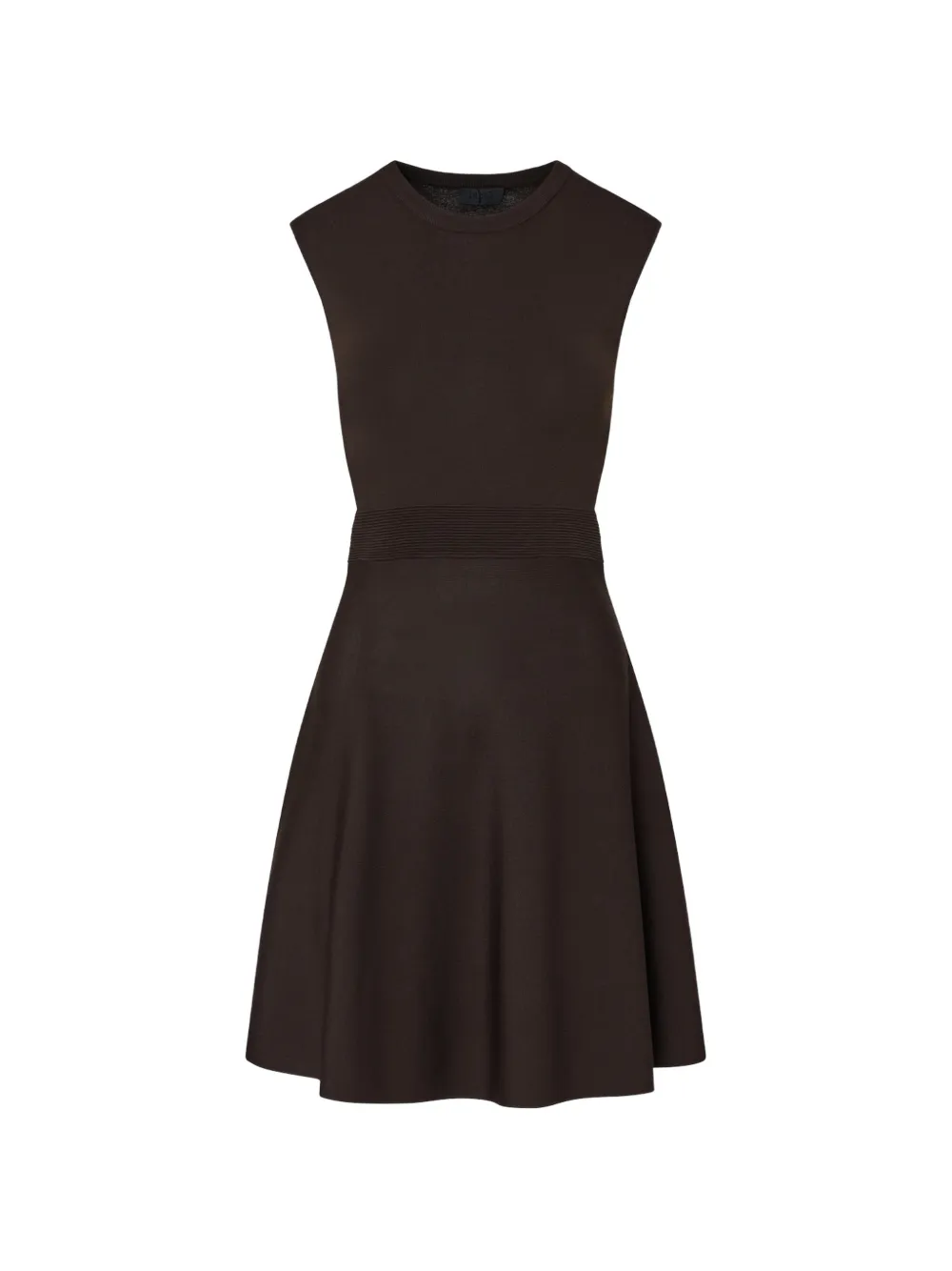 LIU JO knit dress with lace detail - Marrone