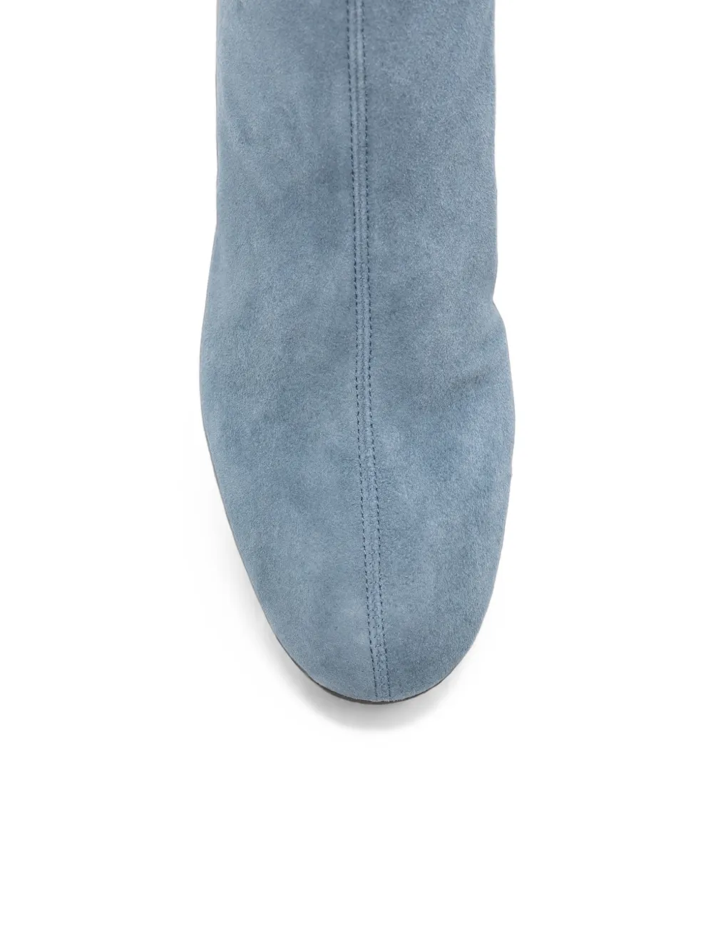 Aquazzura Saint Honore suede rear-zip ankle boots Blauw