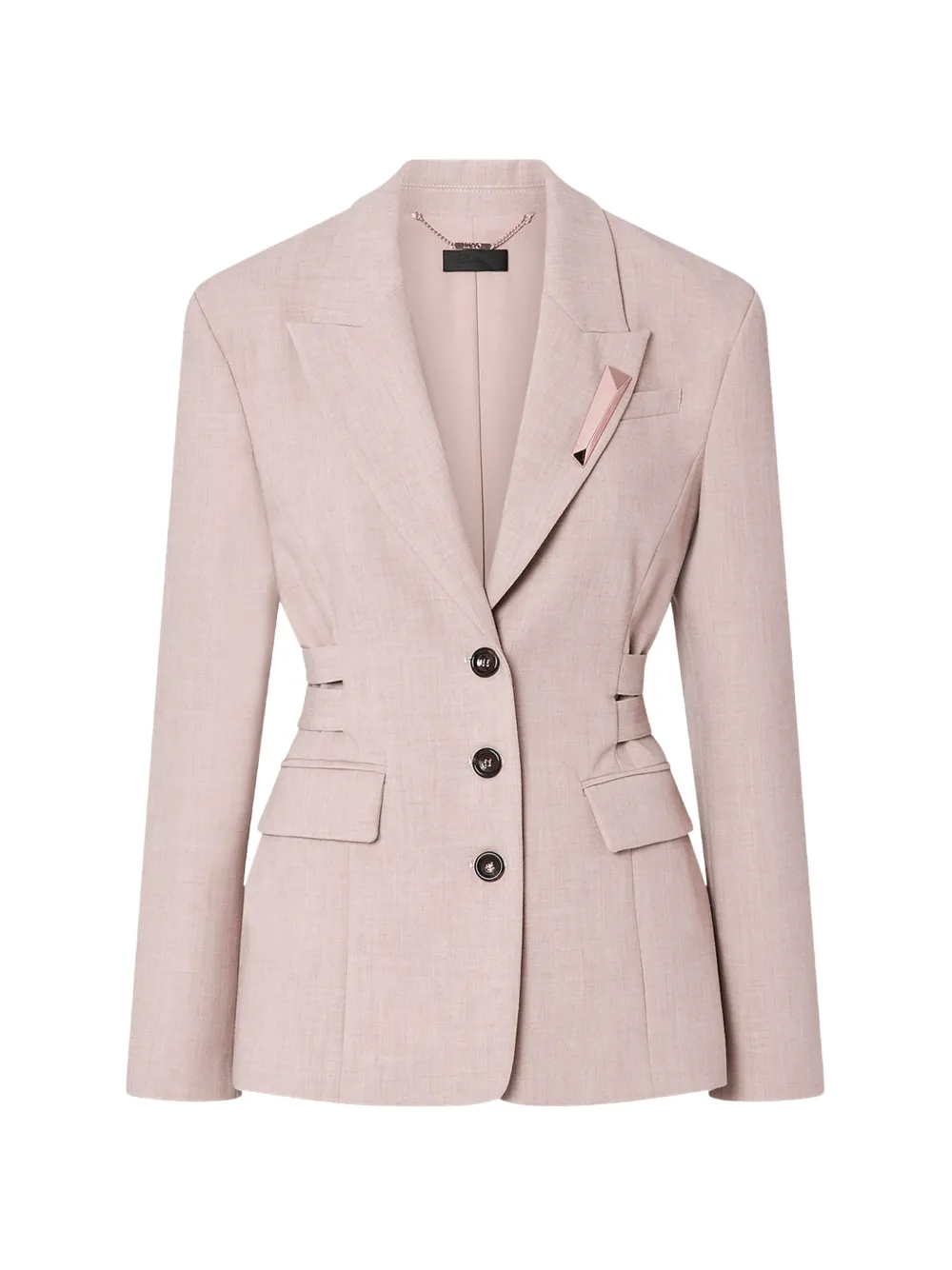 LIU JO mélange blazer with buckles - Toni neutri