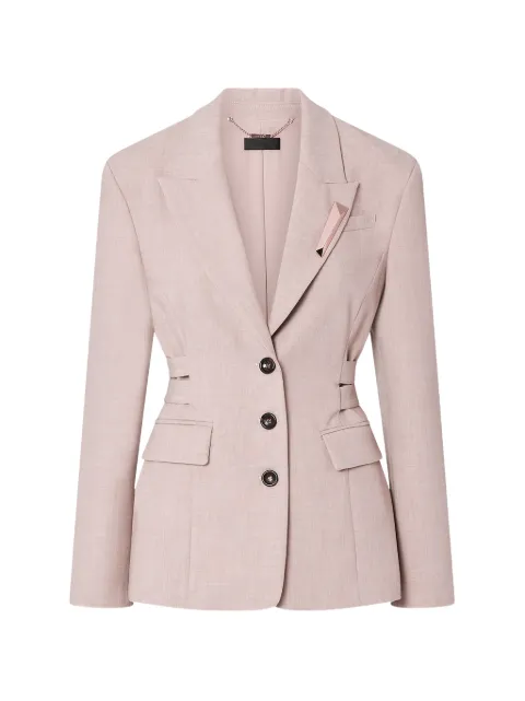LIU JO mélange blazer with buckles