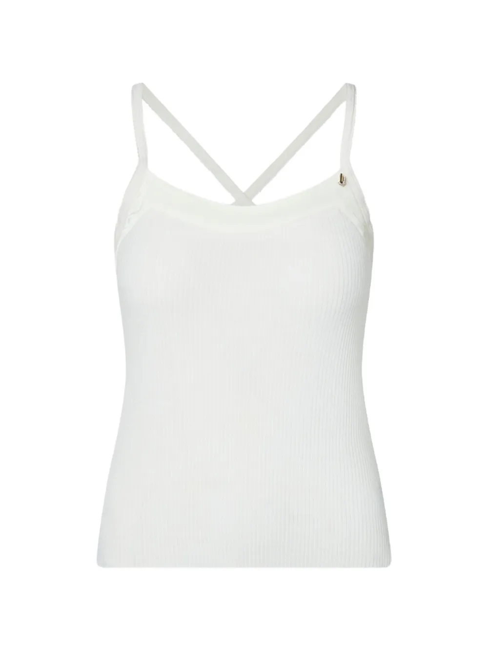 LIU JO cross-back knit top - Bianco