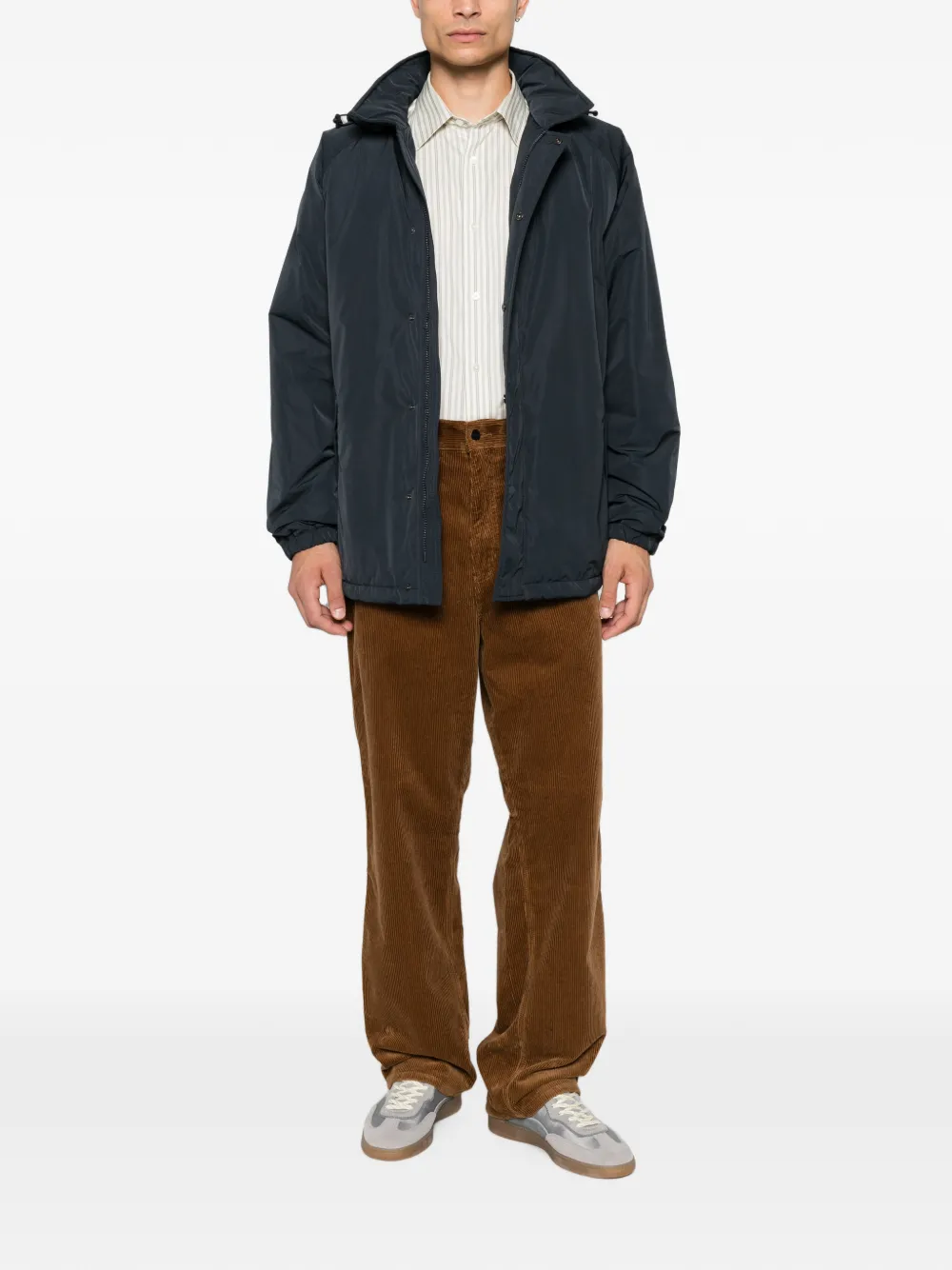 ASPESI Parka met raglan mouwen en capuchon Blauw