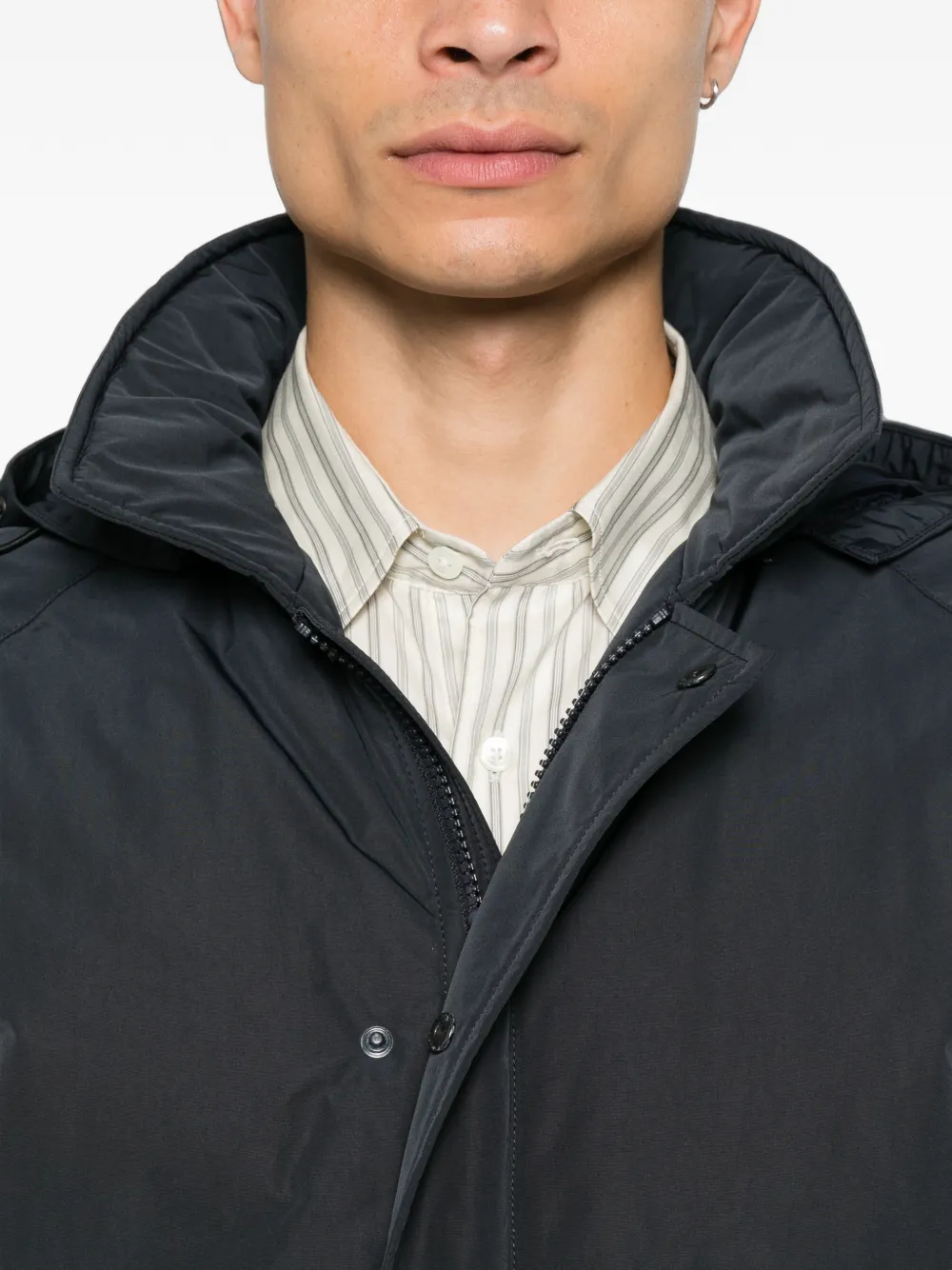 ASPESI Parka met raglan mouwen en capuchon Blauw