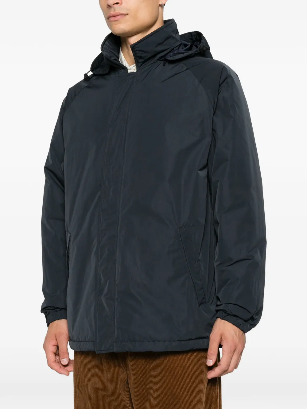 ASPESI Parka met raglan mouwen en capuchon Blauw
