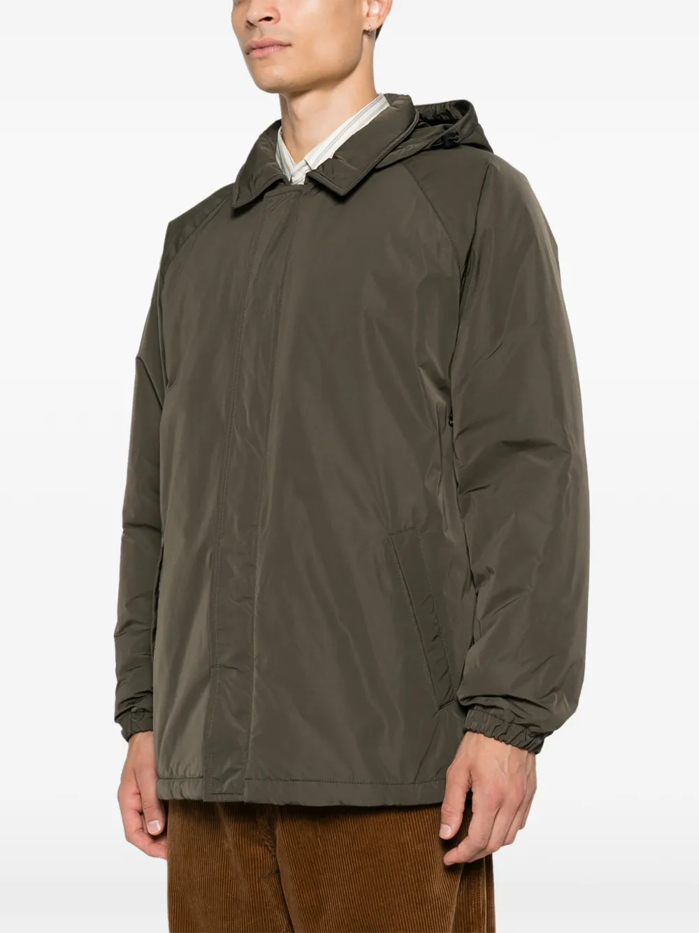 ASPESI Parka met raglan mouwen en capuchon Groen