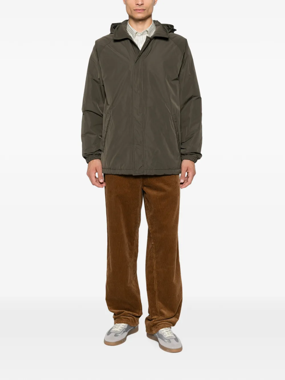 ASPESI Parka met raglan mouwen en capuchon Groen