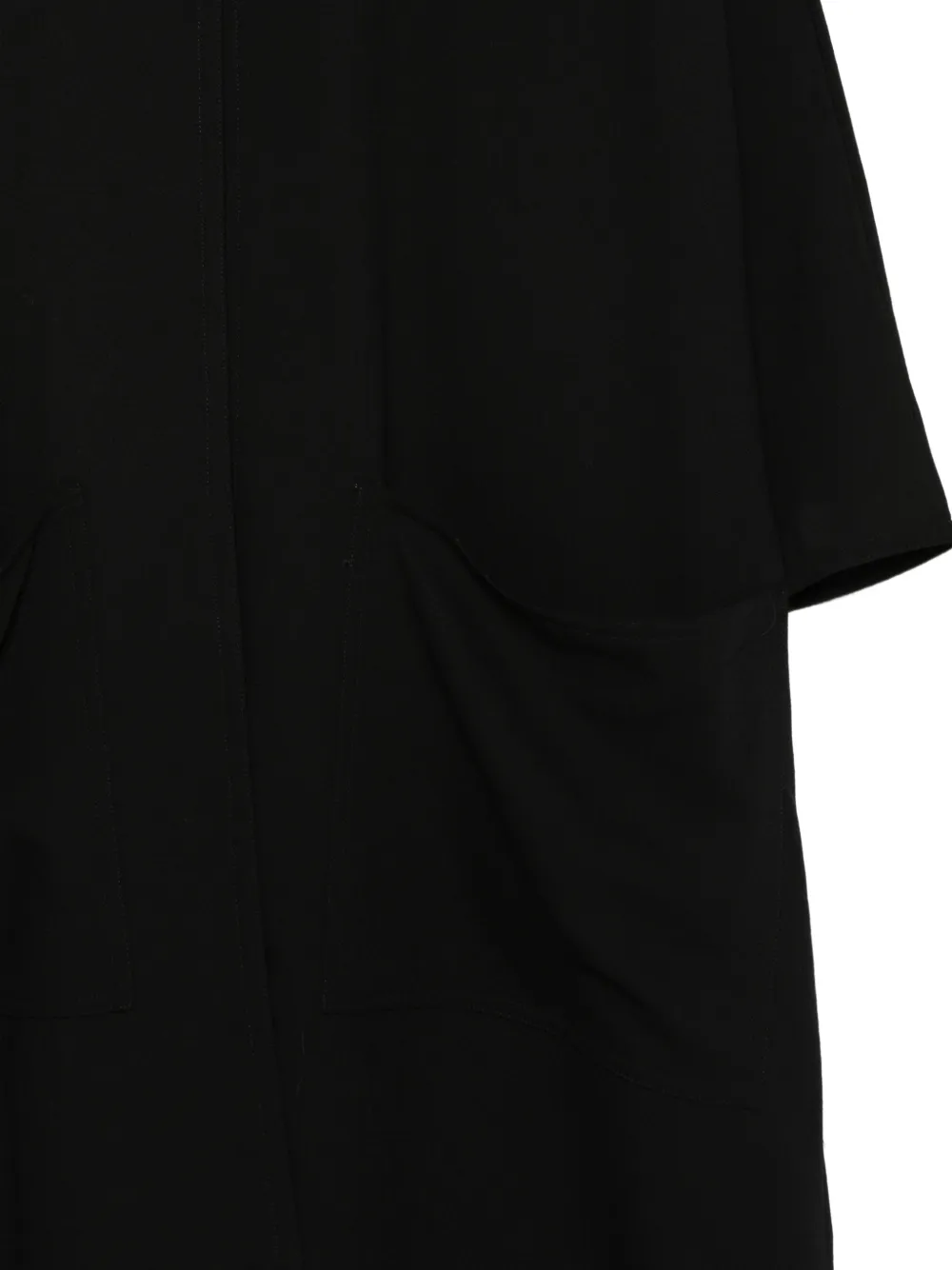 Dušan Garze Wool Kaftan In Black