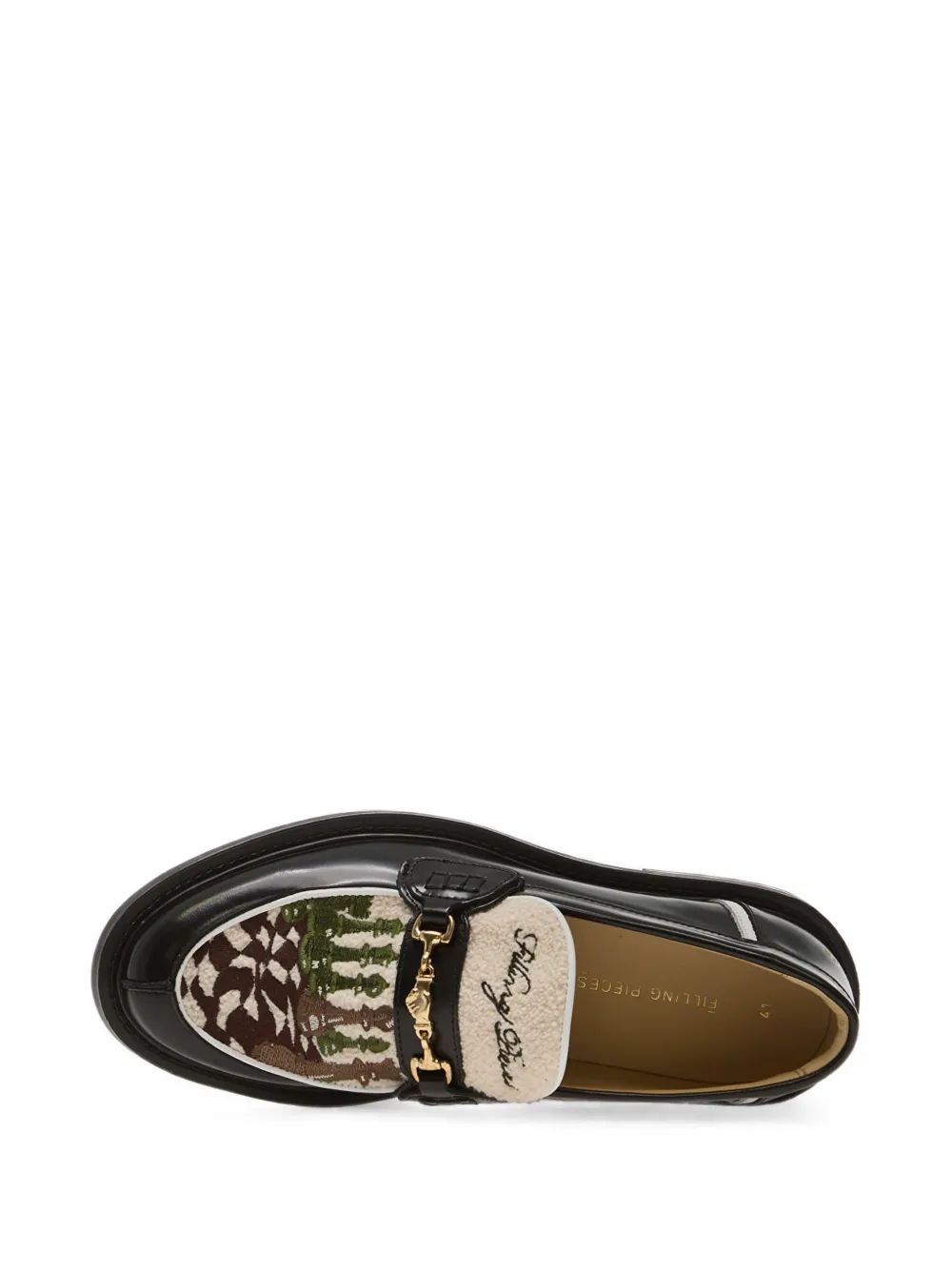 Filling Pieces Chess loafers Zwart