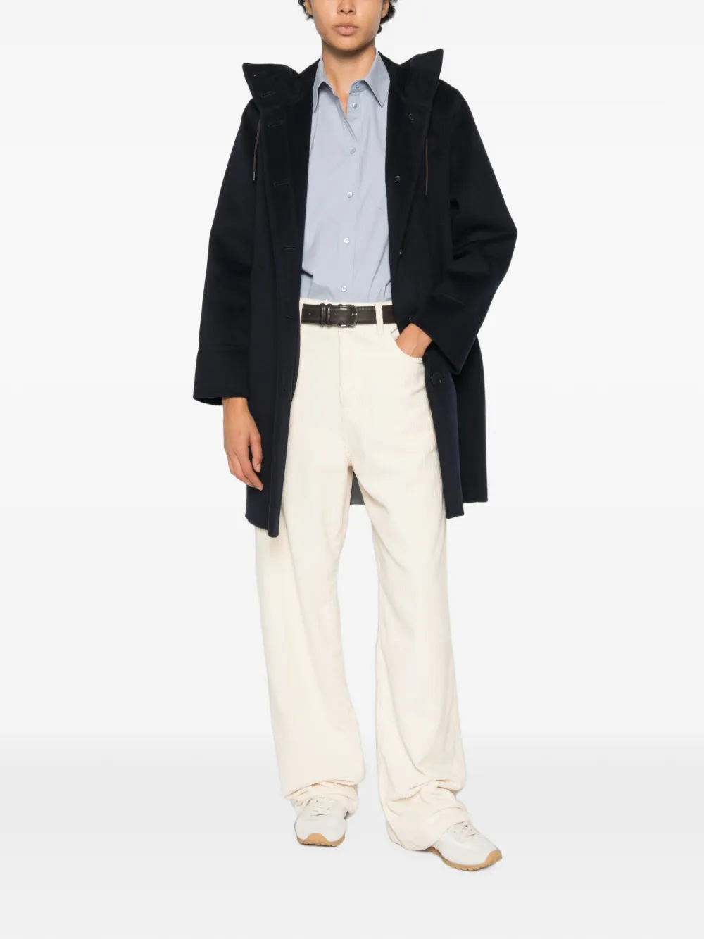 ASPESI Jas met capuchon Blauw