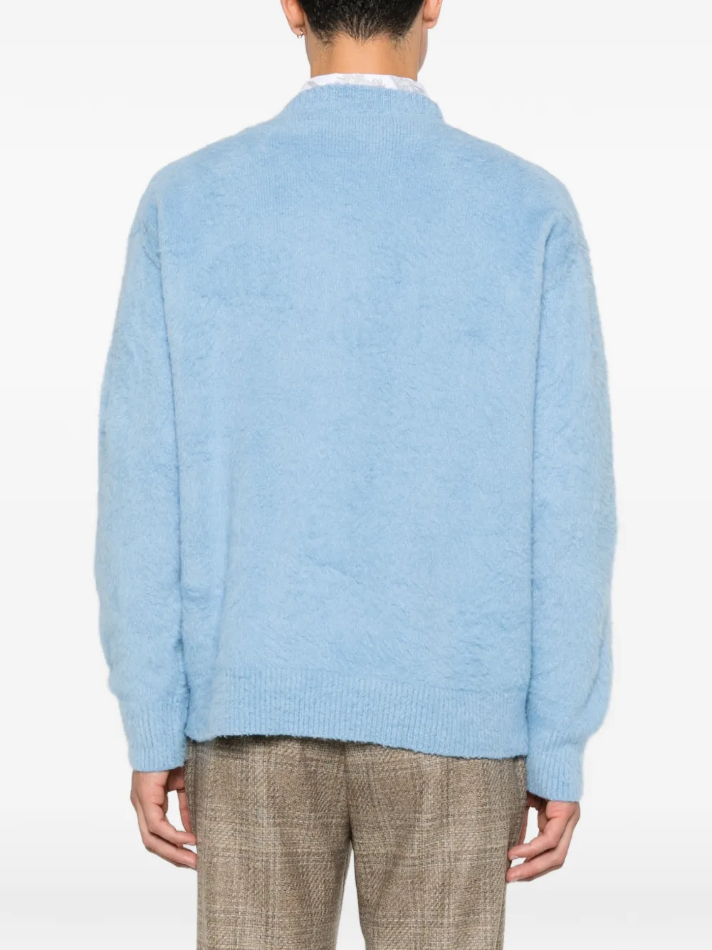 Roberto Collina brushed-knit sweater Blauw