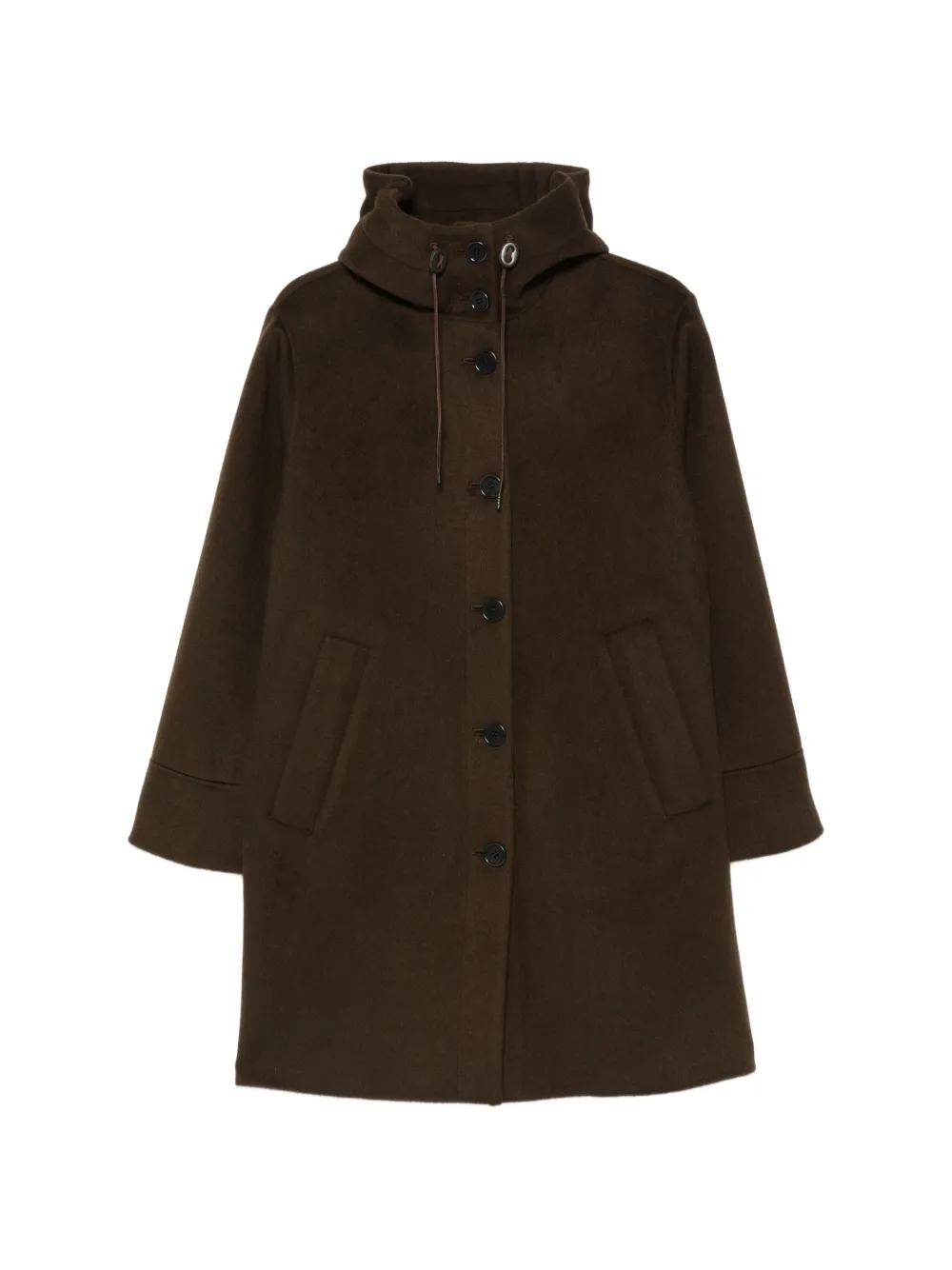 ASPESI hooded single-breasted coat