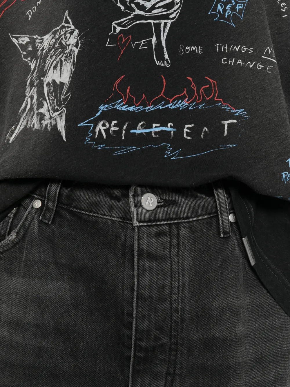 Represent Heaton jeans Zwart