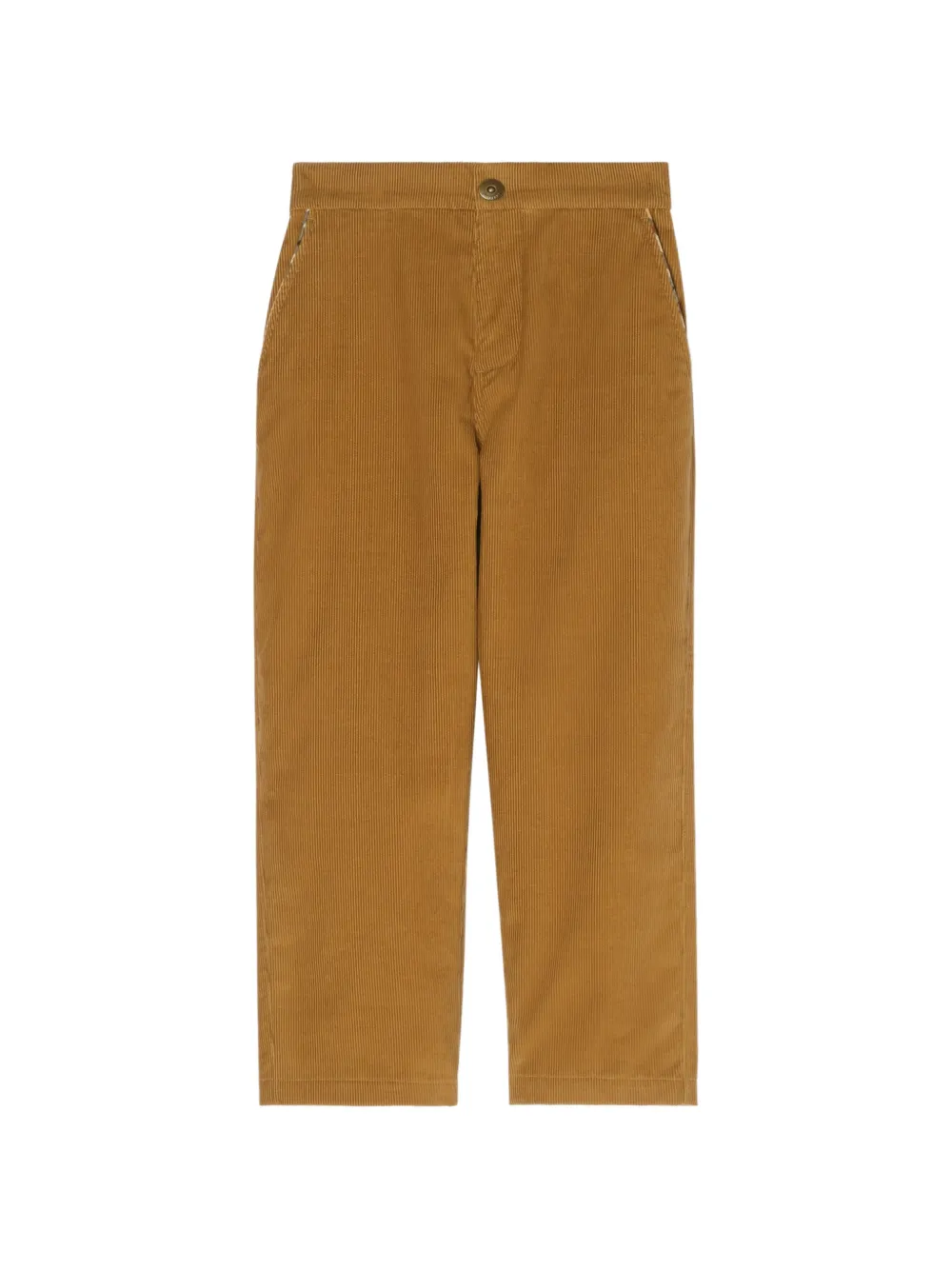 Burberry Kids check trim casual trousers - Nude