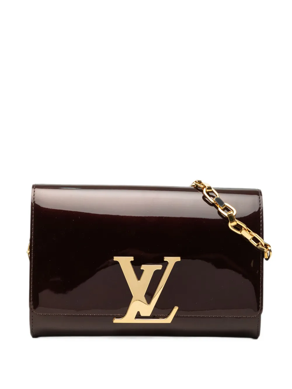 Louis Vuitton Pre-Owned Borsa a spalla Louise Chain MM in pelle Vernis 2013 - Rosso