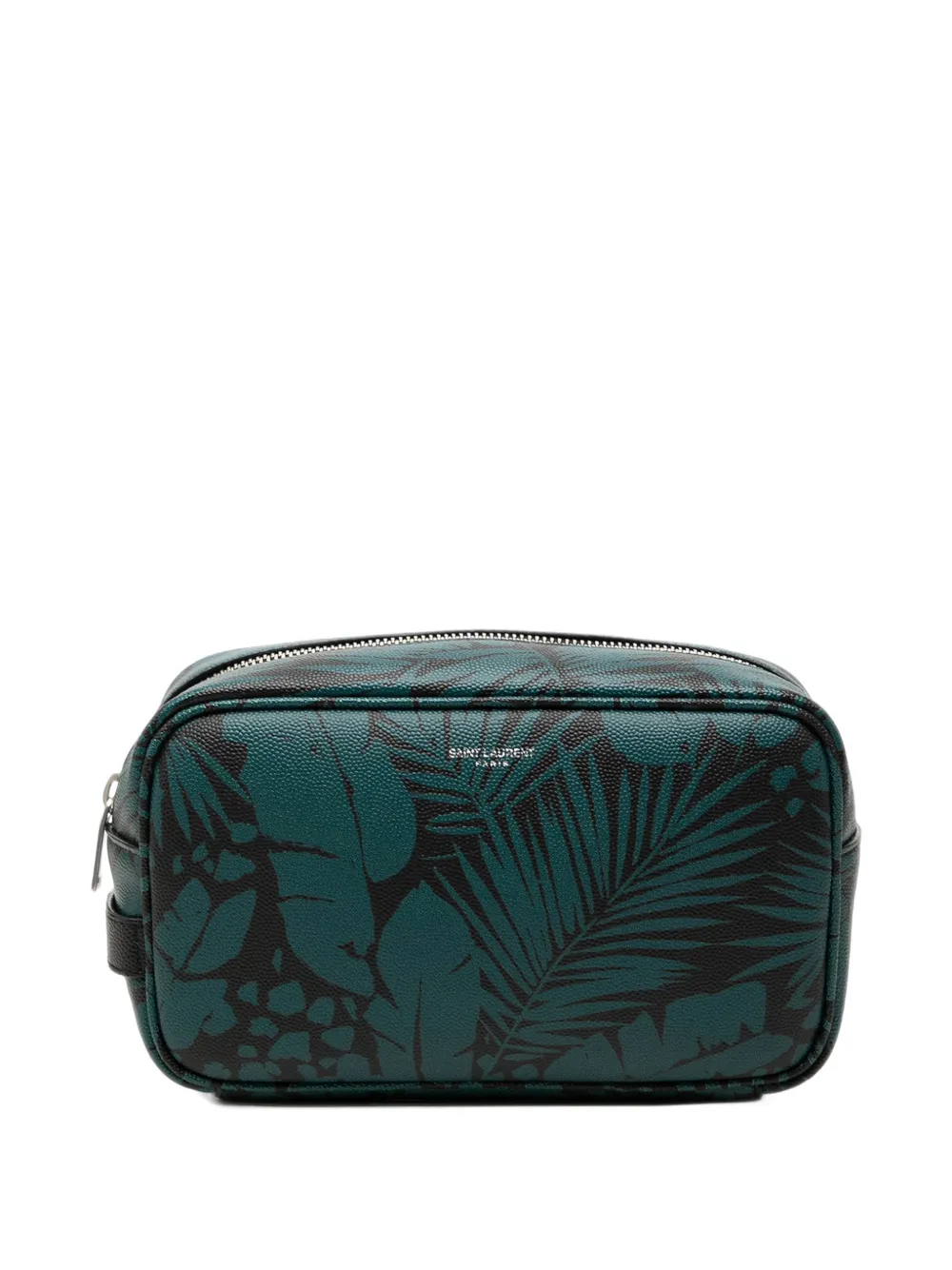 Saint Laurent Pre-Owned 2021 Grain De Poudre Tropical Palm pouch - Blau