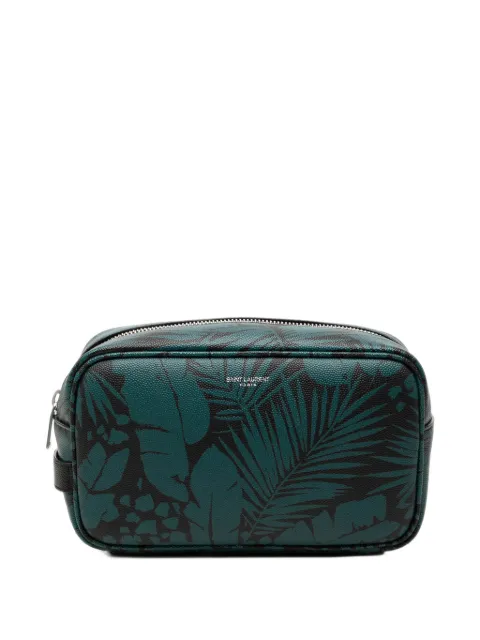 Saint Laurent Pre-Owned bolso de mano Tropical Palm de Grain de Poudre 2021
