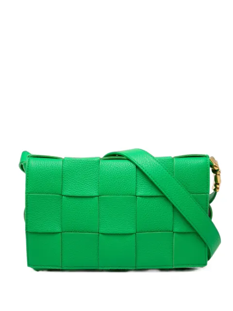Bottega Veneta Pre-Owned 2012-2026 Grained Calfskin Intrecciato Cassette crossbody bag