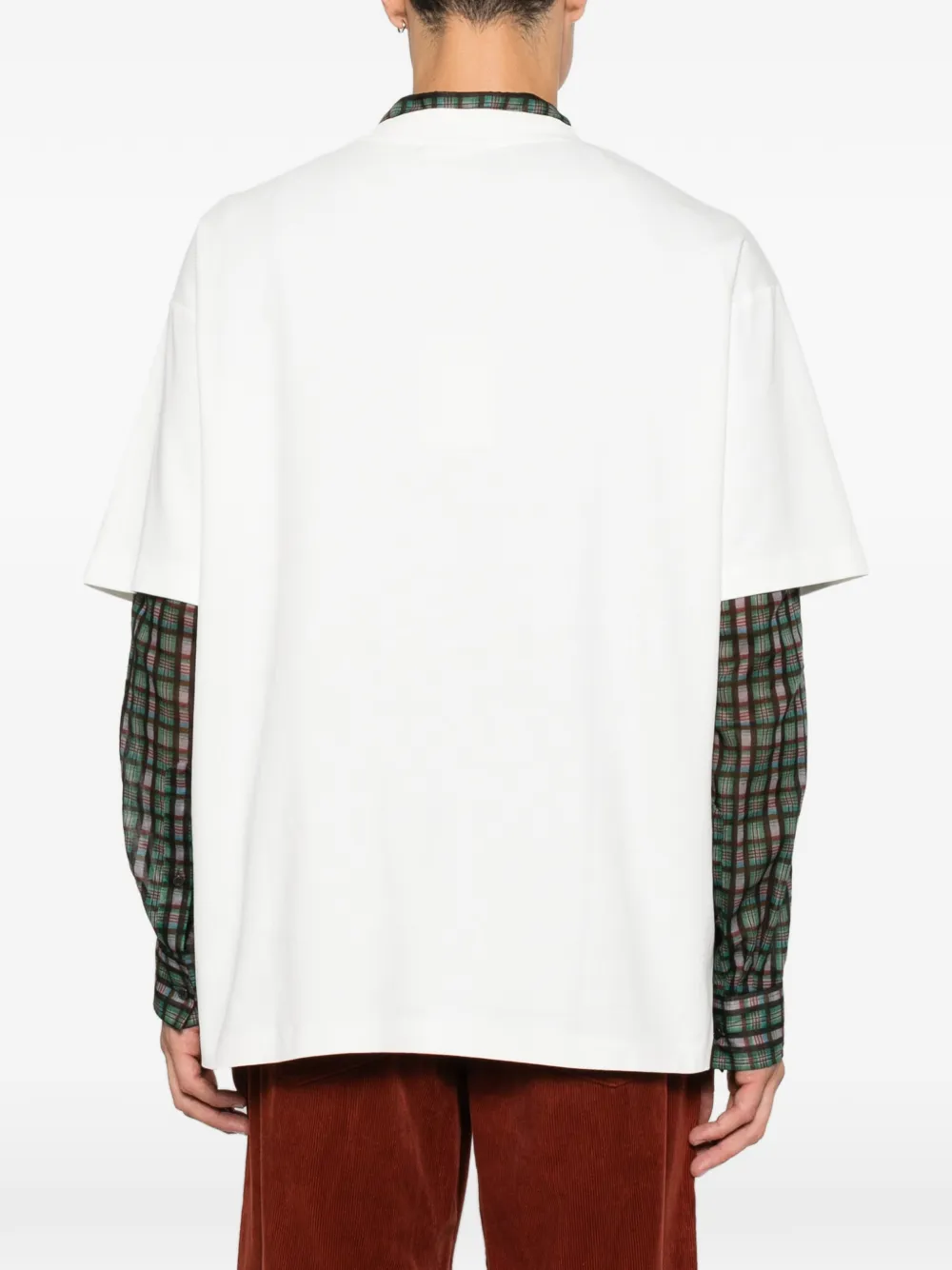 Drôle De Monsieur T-shirt met grafische print Wit