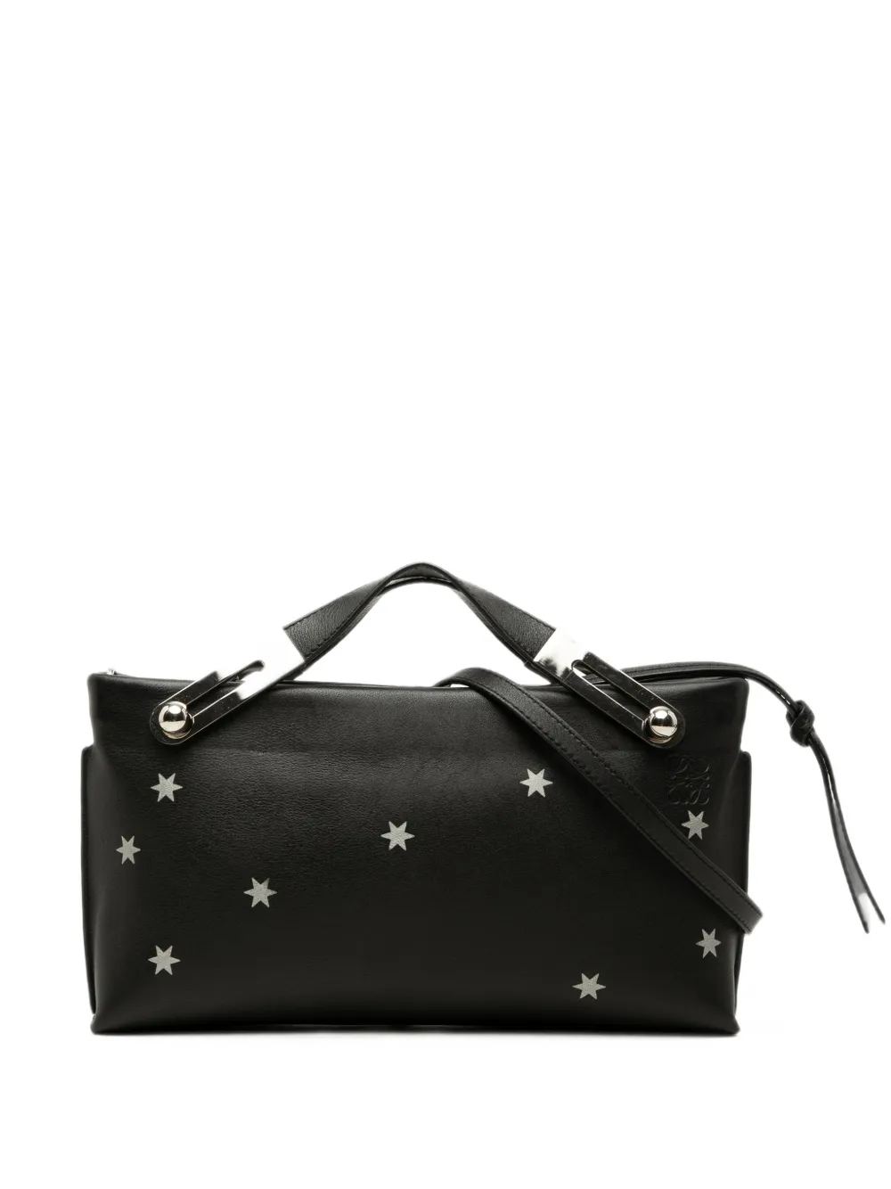 Loewe Pre-Owned 2018 Small Leather Stars Missy satchel - Schwarz
