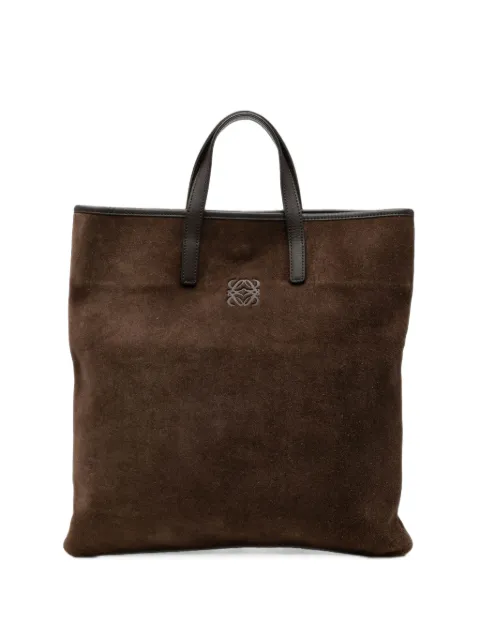 Loewe Pre-Owned 2000-2026 Suede Anagram tote bag