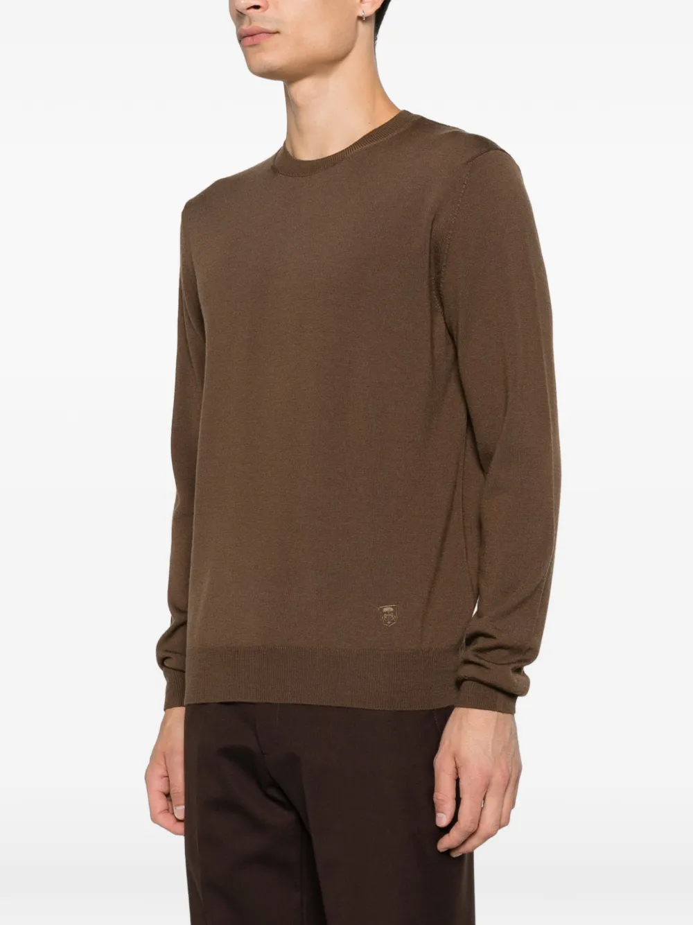 Corneliani Trui met hoge hals Bruin