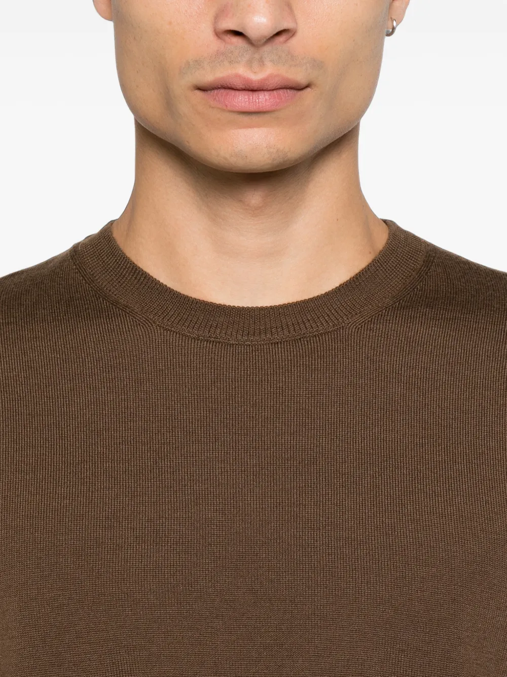 Corneliani Trui met hoge hals Bruin