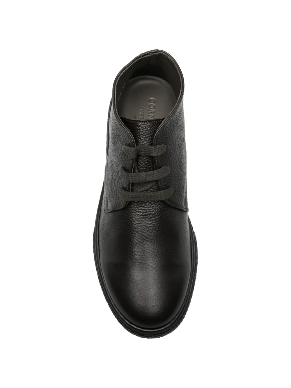 Corneliani grainy-leather boots Zwart