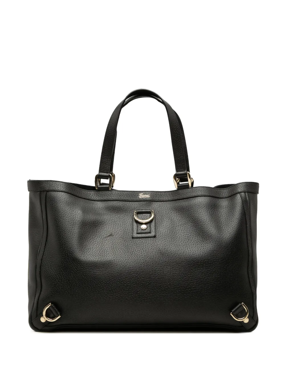 Gucci Pre-Owned 2000-2015 Leather Abbey D Ring tote bag - Nero