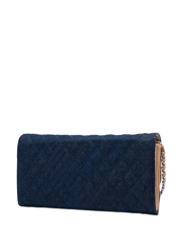 CHANEL Pre-Owned 2010-2011 ココマーク マトラッセ デニム ターン