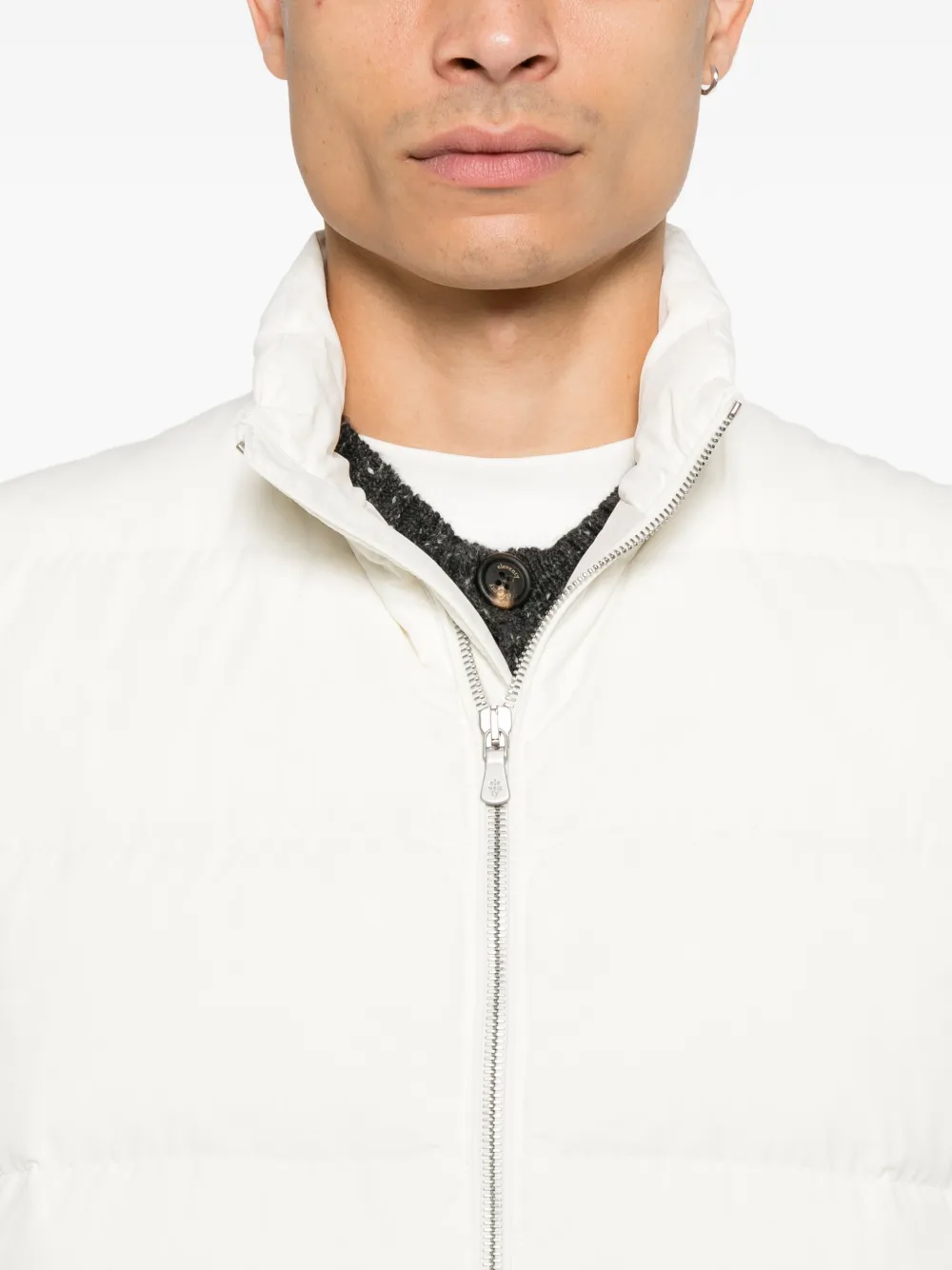 Eleventy Gewatteerde bodywarmer Wit