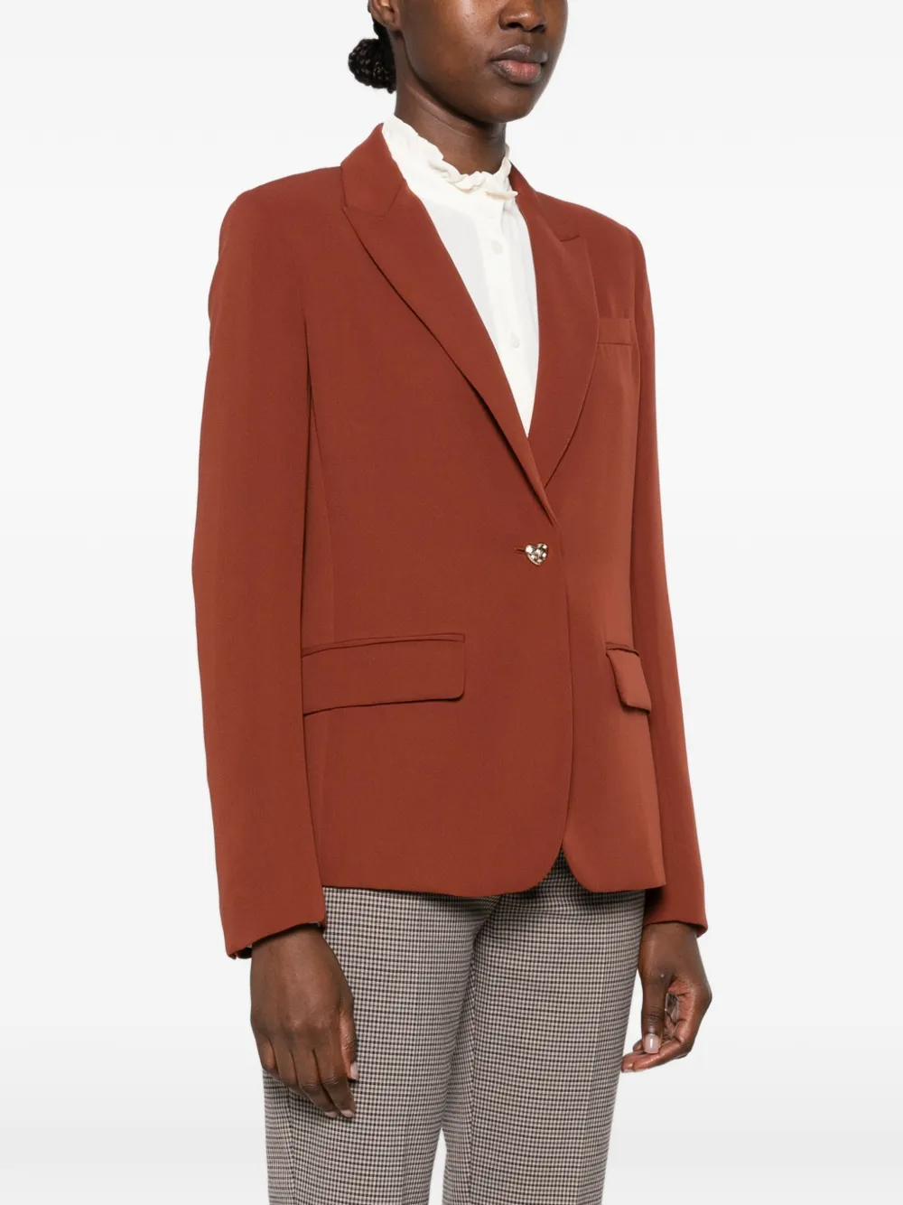 TWINSET heart-button blazer Bruin