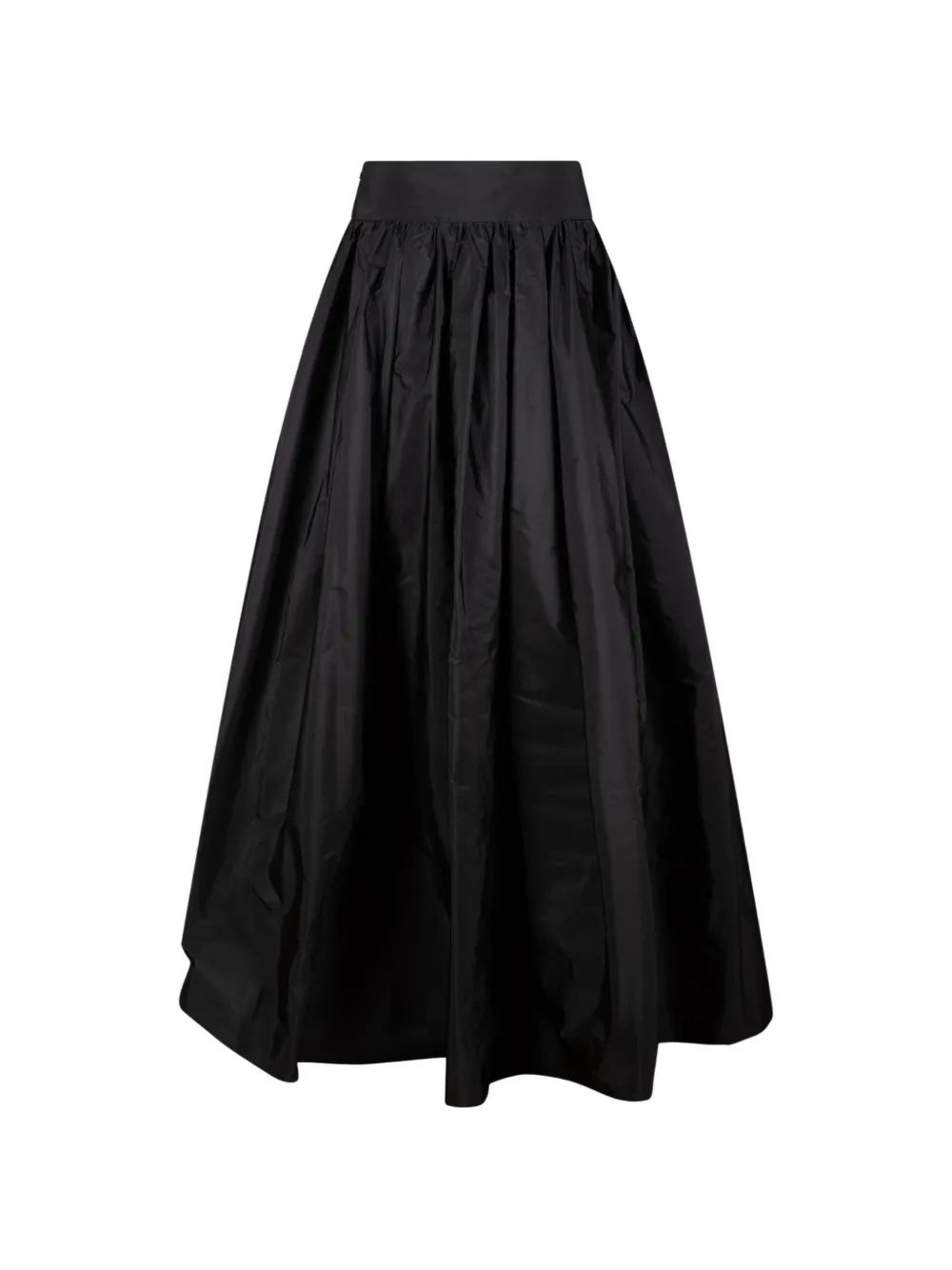 Max Mara peplum-waist gathered maxi skirt - Nero